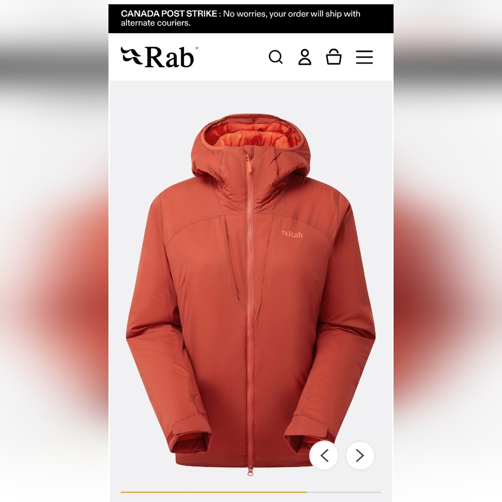 Rab Xenair Alpine Jacket New Size M